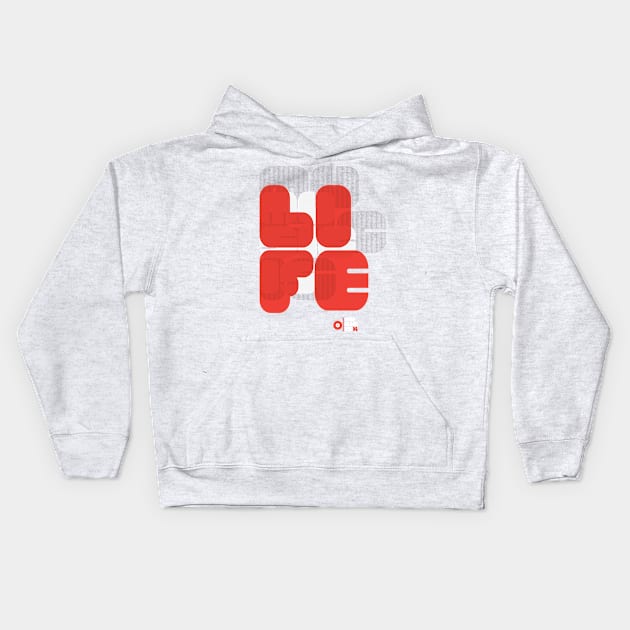 Music Is Life Kids Hoodie by modernistdesign